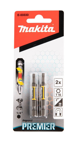 Końcówka wkrętakowa udarowa T15-50MM IMPACT PREMIER TYP E(2SZT) MAKITA E-03333