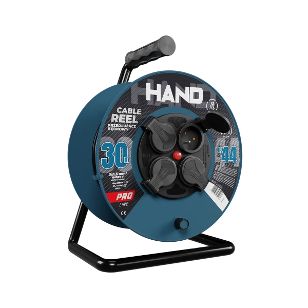 Przedłużacz bębnowy Hand Line KEL W-96302, 30M/3x1,5