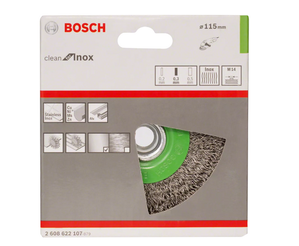 Szczotka druciana 115x0,3 Bosch 2608622107
