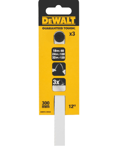 Zestaw 3 brzeszczotów Bim 300mm DWHT0-20558 DeWALT