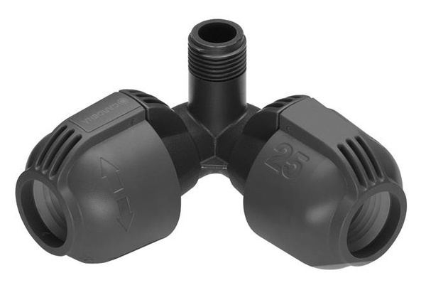 Rozdzielacz narożny 25 mm x 1/2" - gwint zewnętrzny Sprinklersystem GARDENA 02782-20