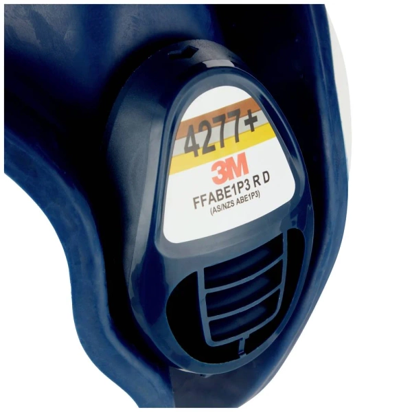 Niewymagająca konserwacji półmaska wielokrotnego użytku 3M 4277+