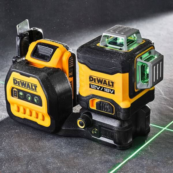 Laser wieloliniowy 3X360 zielony 12/18V XR DeWALT DCE089D1G18-QW + akumulator 2.0Ah