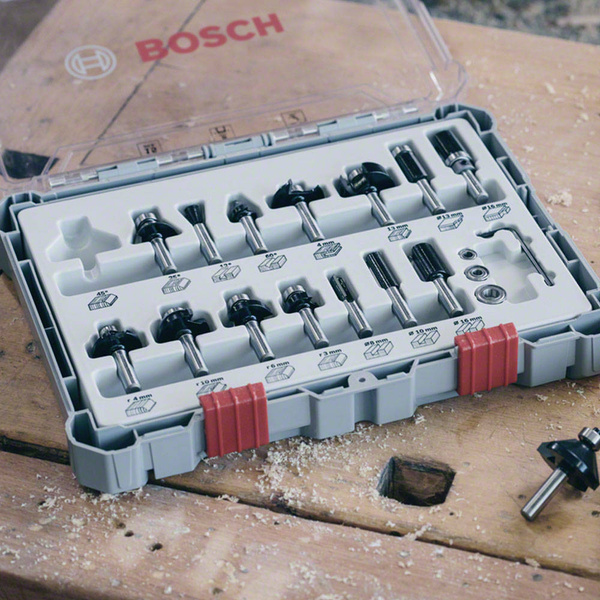 Frezy do drewna z trzpieniem 6mm Bosch 2607017471