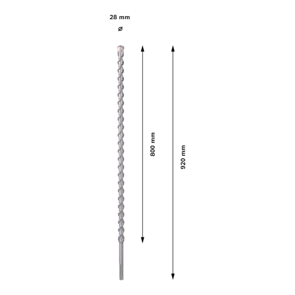 Wiertło do kamienia 28x800x920 mm SDS Max-9 Bosch 1618596504