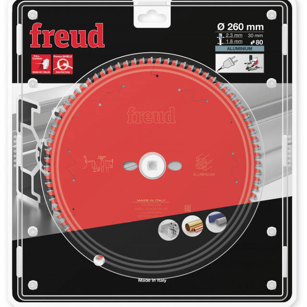 Tarcza do cięcia płyty laminowanej i aluminium 260x2,3/1,8x30 Z80 Freud FR26A001M 