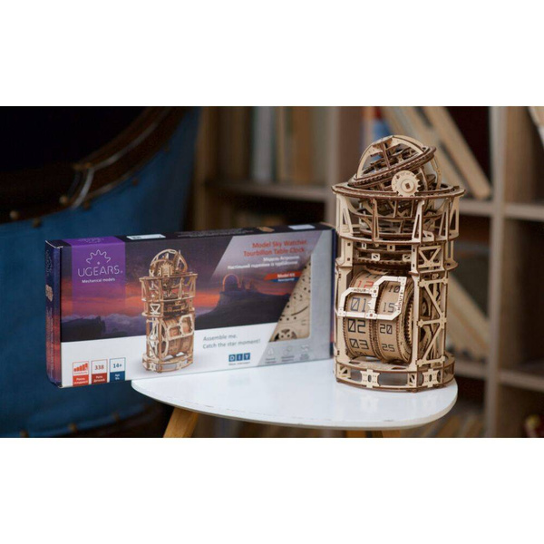 Zegar stołowy z tourbillonem Sky Watcher UGEARS 70162