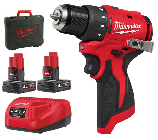 Wiertarko-wkrętarka Milwaukee M12 BLDDRC-402C