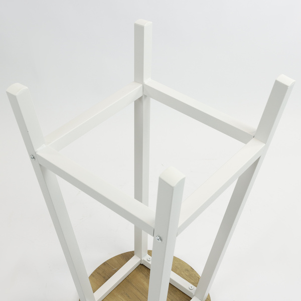 Stołek barowy Belivio TONO WHITE ROYAL OAK