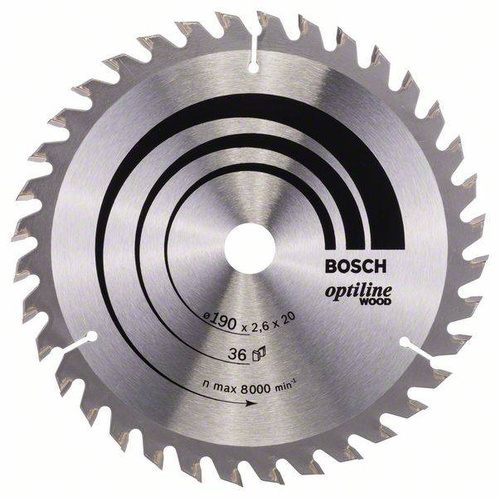 Tarcza pilarska Optiline Wood 190x20 Bosch 2608640613