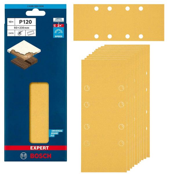 Papier ścierny Bosch EXPERT C470 93 x 230 mm G 120 2608900836 10 szt.
