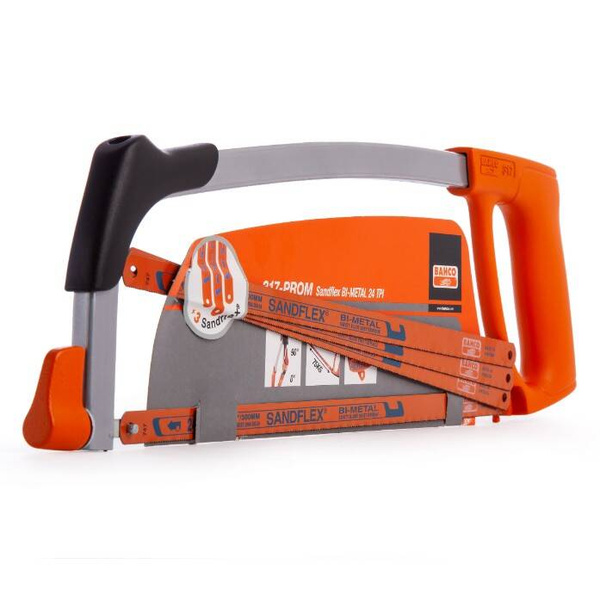 Piła ręczna do metalu z 3 brzeszczotami Bahco 317