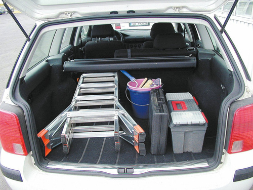 Drabina przegubowa teleskopowa ze stopniami TELEMATIC 4X4 KRAUSE 129956