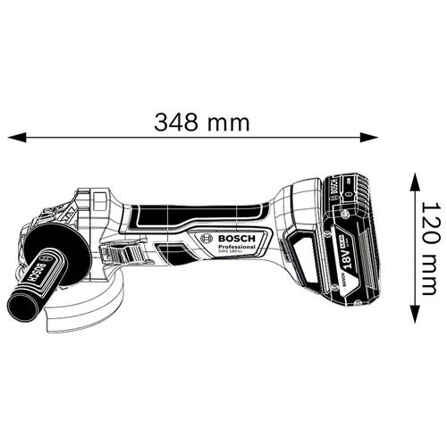 Szlifierka kątowa Bosch GWS 180-LI (06019H9020)