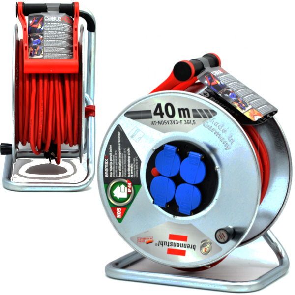 Przedłużacz bębnowy ocynk 3x1,5 mm² 40 m Garant S Brennenstuhl 1199844