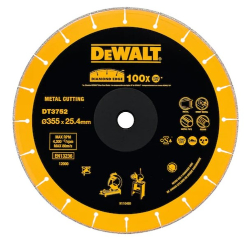 Tarcza diamentowa do metalu Dewalt 355 x 25,4 mm DT3752-QZ