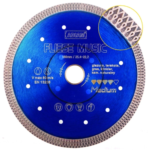 Tarcza diamentowa Adiam FLIESE MUSIC 115 / 22,23 mm 110041