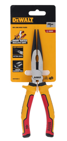 Szczypce uniwersalne wydłużone 200 mm izolowane VDE Dewalt DWHT82804-0