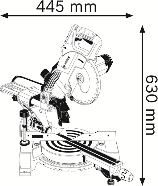 Ukośnica Bosch GCM 80 SJ 0601B19001
