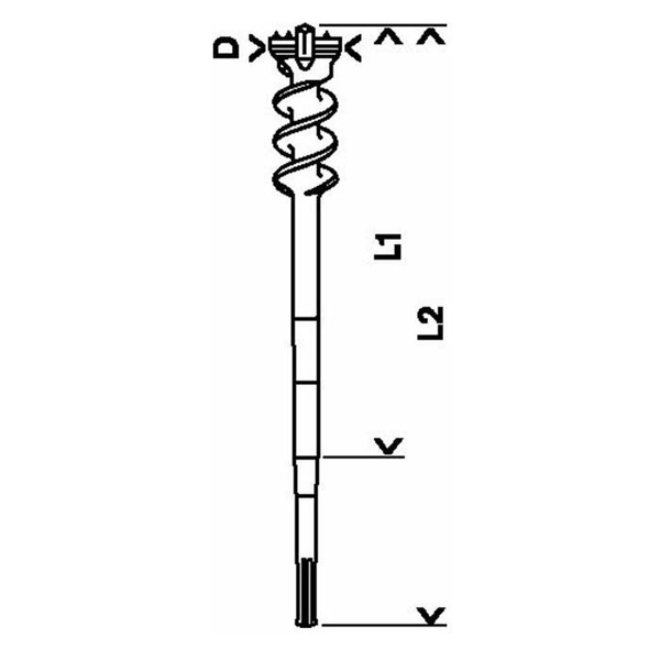 Wiertło przebiciowe Bosch 45x850mm SDS-MAX