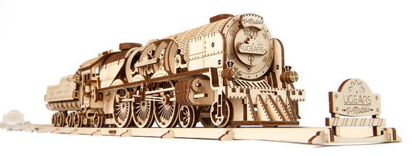 Lokomotywa V-Express UGEARS 70058
