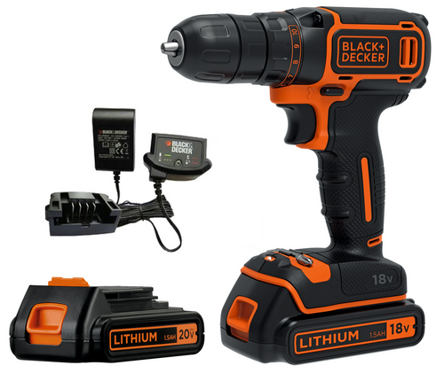 Wiertarko-wkrętarka Li-Ion 18V Black&Decker BDCDC18B