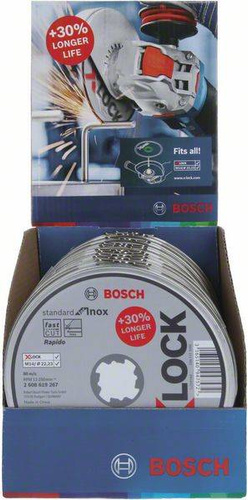 Tarcza tnąca Standard for Inox X-LOCK z prostym otworem WA 60 T BF 125x22,23 Bosch 2608619267