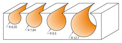Frez HM R=6,35 D=12,7 I=11 CMT 968.127.11