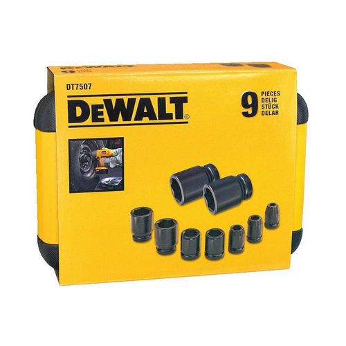 Zestaw nasadek udarowych 1/2" Dewalt DT7507