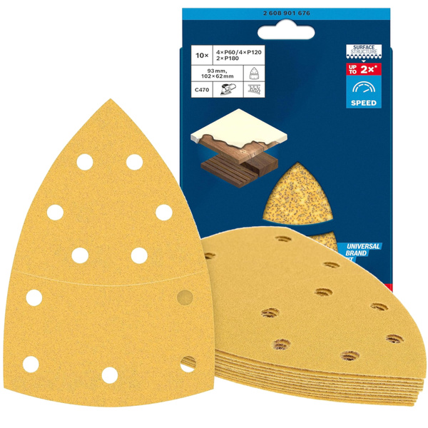 Papier ścierny Bosch EXPERT C470 102 x 62/93 mm, G 40, 50-pc 2608901676