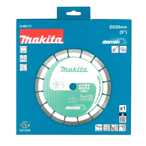 Tarcza diamentowa do cięcia betonu 230 x 22,23 mm Makita D-80117