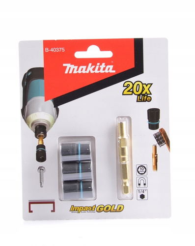 Nasadka 10 mm HEX 1/2" Makita B-40375 3szt.