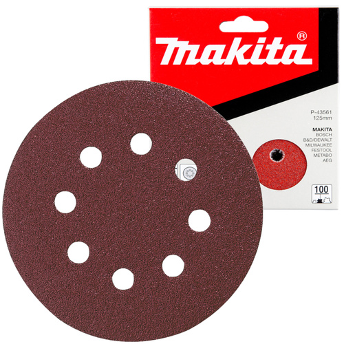 Papier szlifierski 125 mm 10 szt., K100 P-43561 Makita