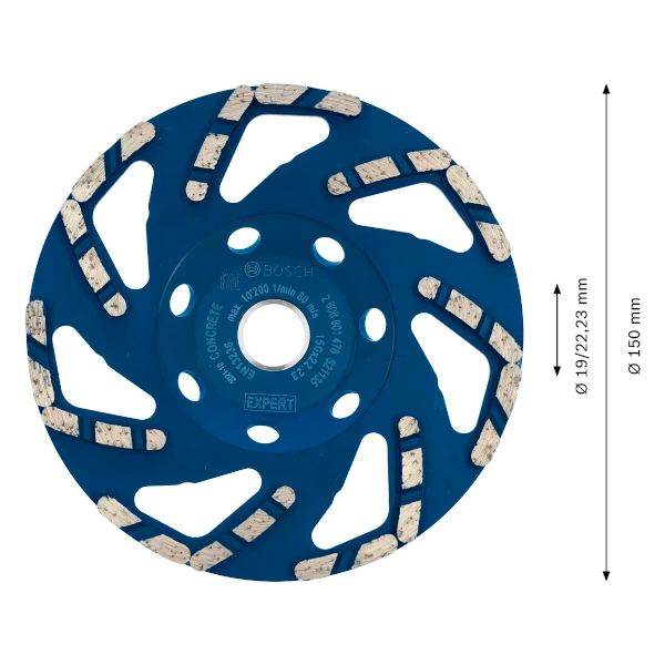 Diamentowa tarcza garnkowa EXPERT Concrete 150 x 22,23 x 4,5 mm