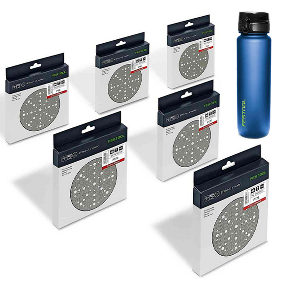 Krążki ścierne Festool Granat STF D150/48 GR-Set 150mm 60szt. (578131) + bidon