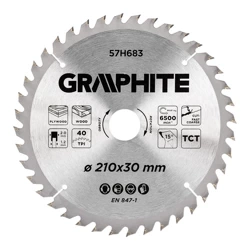 Tarcza do cięcia drewna 210x30 mm Graphite 57H683