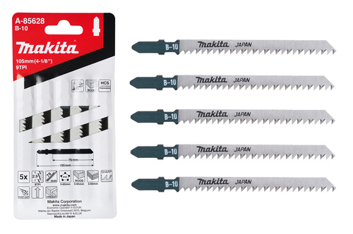 Zestaw 5 szt. brzeszczotów do drewna 105x1,25mm Makita A-85628