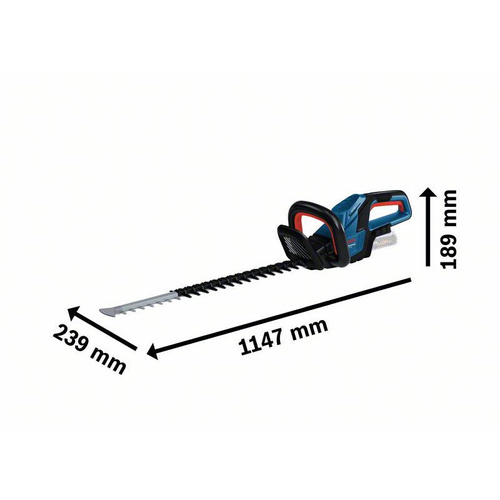 Nożyce do żywopłotu akumulatorowe Bosch GHE 18V-60 (06008C9000)