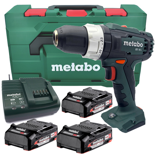 Akumulatorowa wiertarko-wkrętarka BS 18 L SET Metabo 602321540