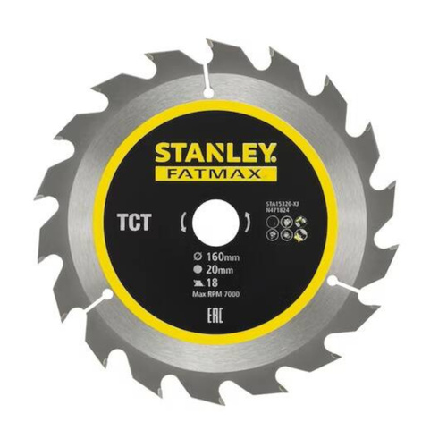 Tarcza do cięcia drewna TCT 160x20 18z Stanley FatMax STA15320-XJ