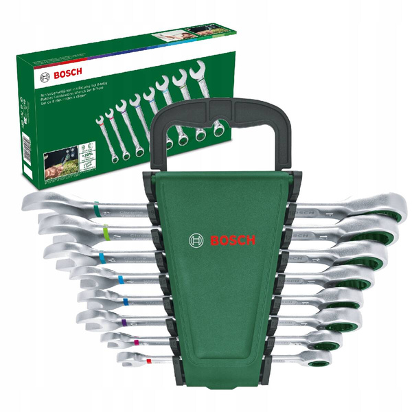 Zestaw kluczy płasko-oczkowych z grzechotką Bosch 1600A027PS 8 szt.