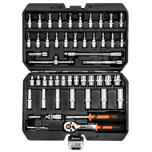 Klucze nasadowe NEO Tools 1/4'' zestaw 53szt. 10-006