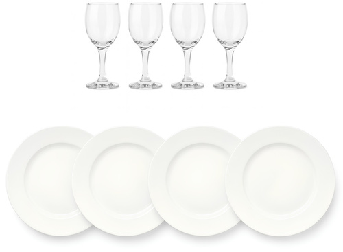 Wiklinowy kosz piknikowy 4-osobowy Belivio MALVA