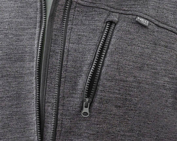 Bluza rozpinana OUTDOOR, pique, szara, NEO Tools 81-515-XXXL rozm. XXXL