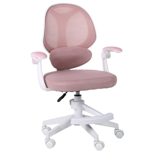 Fotel obrotowy Belivio VIVO różowy WER89084-outlet