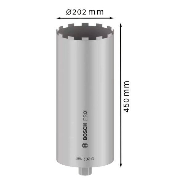 Koronka diamentowa do betonu 202x450x12 Bosch 2608601744