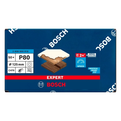 Papier ścierny EXPERT C470 z 8 otworami do szlifierek mimośrodowych 125 mm, G 120, 50 szt.