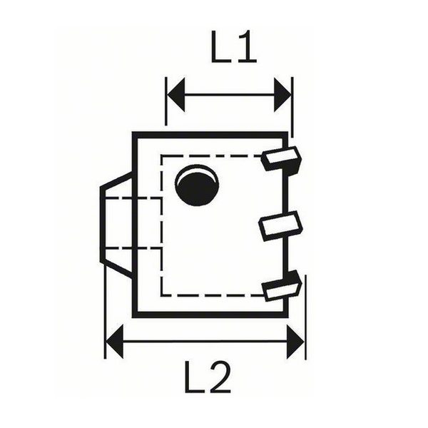 Koronka wiertnicza Bosch 68mm SDS-PLUS - zestaw 3-elementowy
