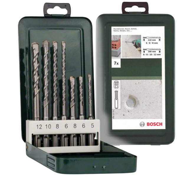 7-częściowy zestaw wierteł do betonu z uchwytem SDS Plus Bosch 2609255543