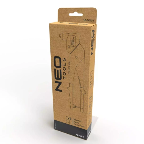 Nitownica ręczna do nitów stalowych i aluminiowych 2.4/3.2/4.0/4.8 mm NEO Tools 18-102-1
